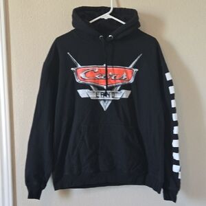 Disney Black Hoodie with Red & White Cars Logo